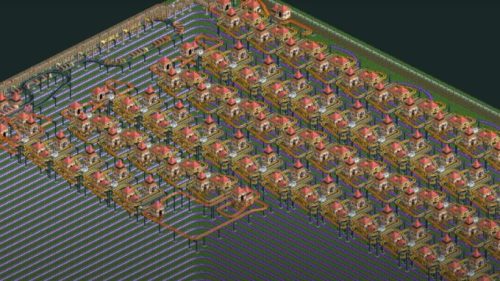 La plus longue attraction de RollerCoaster Tycoon 2 // Source : Capture YouTube