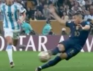 Kylian Mbappé face à l'Argentine en finale de la Coupe du monde 2022 // Source : Capture YouTube TF1