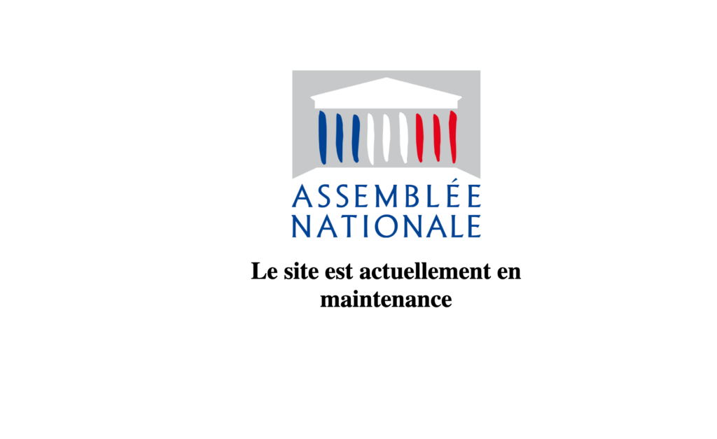 La page du site de l'Assemblée Nationale ce 27 mars. // Source : Numerama