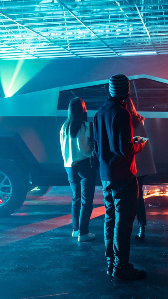 Tesla Cybertruck de pré-production // Source : Tesla