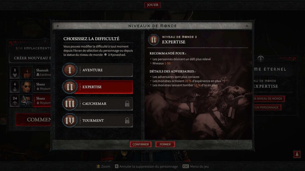 Diablo 4 difficulté