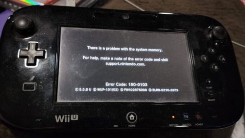Problème avec la Nintendo Wii U // Source : Twitter