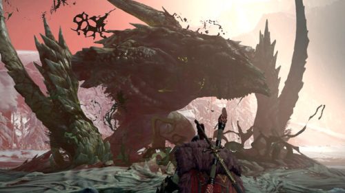 Le premier boss mondial de Diablo IV // Source : Capture PS5
