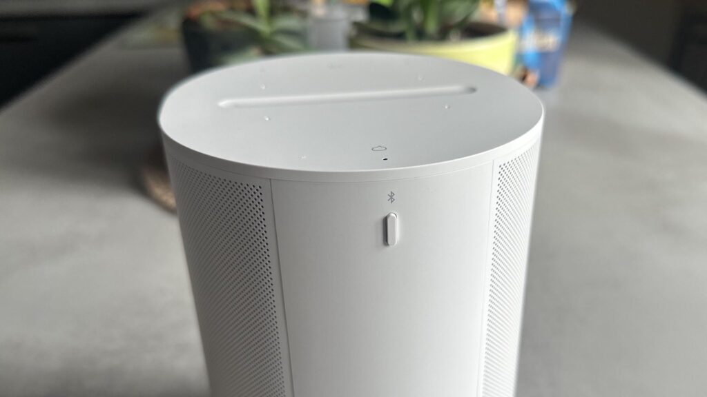 Le bouton Bluetooth de la Sonos Era 100 // Source : Maxime Claudel pour Numerama