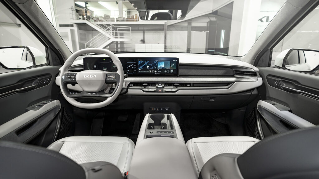 Interior view of the future Kia EV9 // Source: Kia