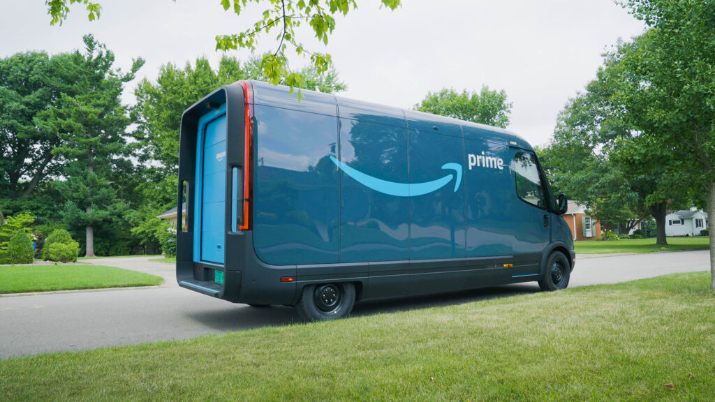 Van utilitaire électrique de livraison pour Amazon // Source : Rivian