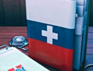 Des fichiers confidentiels sur le vaccin russe anti-covid en ligne. // Source : Midjourney