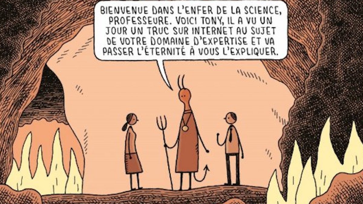 Un extrait du Département des théories fumeuses // Source : Tom Gauld