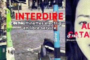 Des influenceurs ont participé à une campagne TikTok sur les trottinettes électriques // Source : Capture d'écran Numerama Des influenceurs ont participé à une campagne TikTok sur les trottinettes électriques // Source : Capture d'écran Numerama