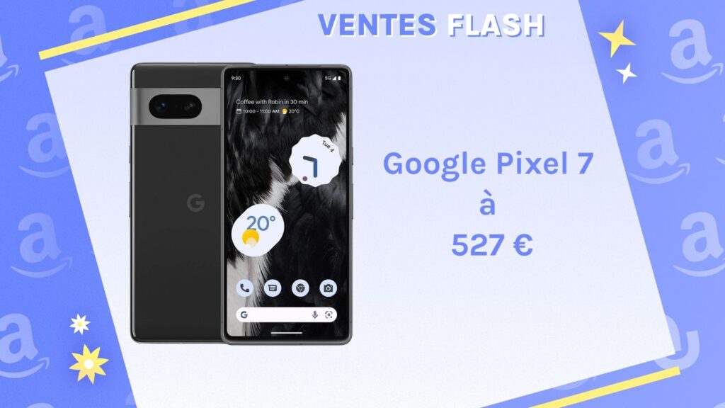 Le Google Pixel 7 profite des Ventes Flash de Printemps Amazon // Source : montage Numerama