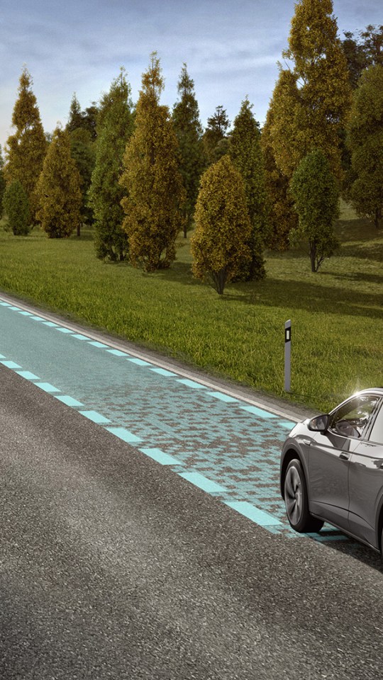 Voitures connectées qui échangent des datas // Source : Volkswagen