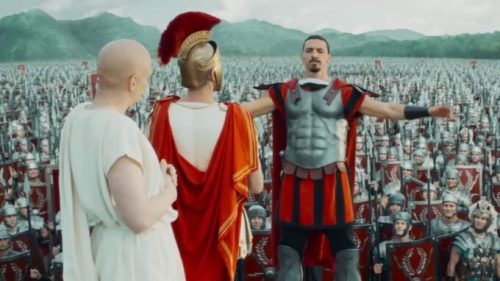 Zlatan Ibrahimovic dans Astérix et Obélix : L'empire du milieu. // Source : Pathé