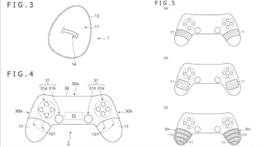 Brevet pour une manette PlayStation chauffante // Source : Sony