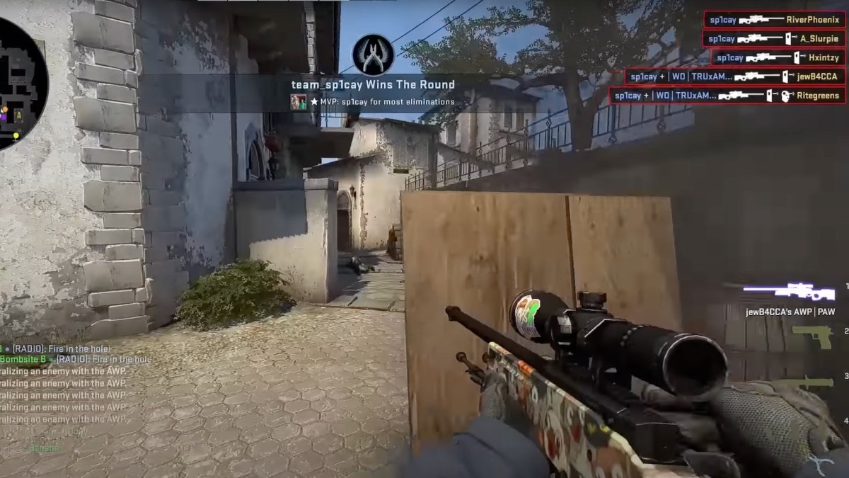 Il tue cinq ennemis en une seule balle dans Counter-Strike: Global Offensive // Source : Capture d'écran YouTube