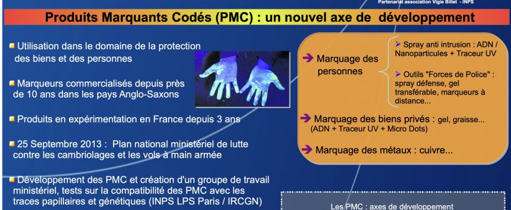 Un document de 2014 de l'institut de police nationale scientifique