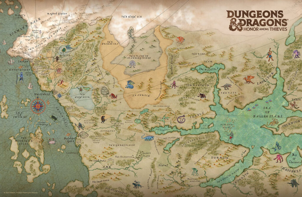 carte Donjons et Dragons