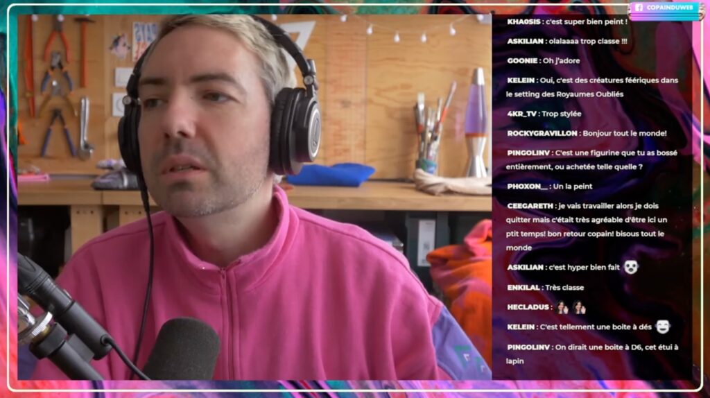 Copain Du Web lord d'un live // Source : Twitch / Copain Du Web