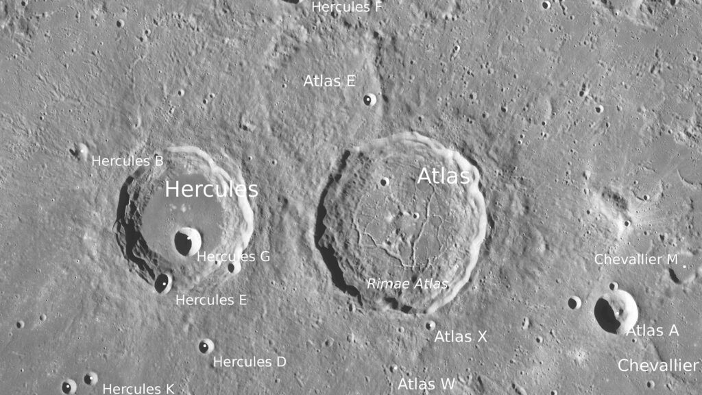 cratère Atlas Lune