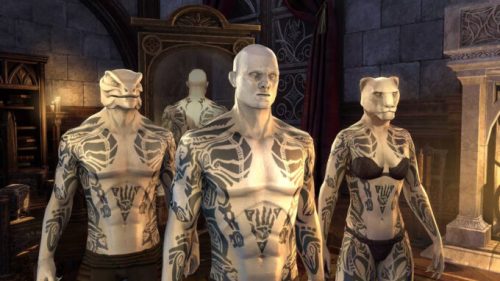 Des tatouages volés dans The Elder Scrolls Online // Source : Twitter Relan Daevath