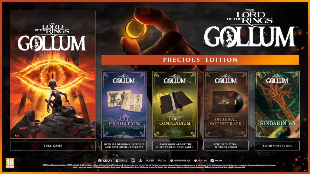 L'Édition Précieuse du jeu video Gollum // Source : Nacon