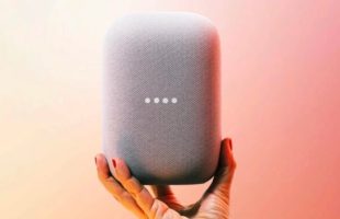 Le Google Nest Audio. // Source : Frandroid