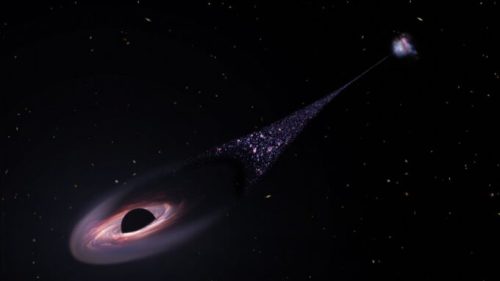 Un trou noir « supermassif » qui crée des étoiles // Source : NASA, ESA, Leah Hustak (STScI)