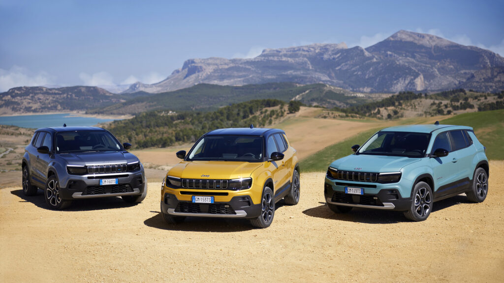 Trois coloris du Jeep Avenger // Source : Jeep