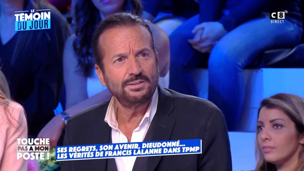 Francis Lalanne, pendant son passage dans l'émission Touche Pas À Mon Post // Source : YouTube / TPMP