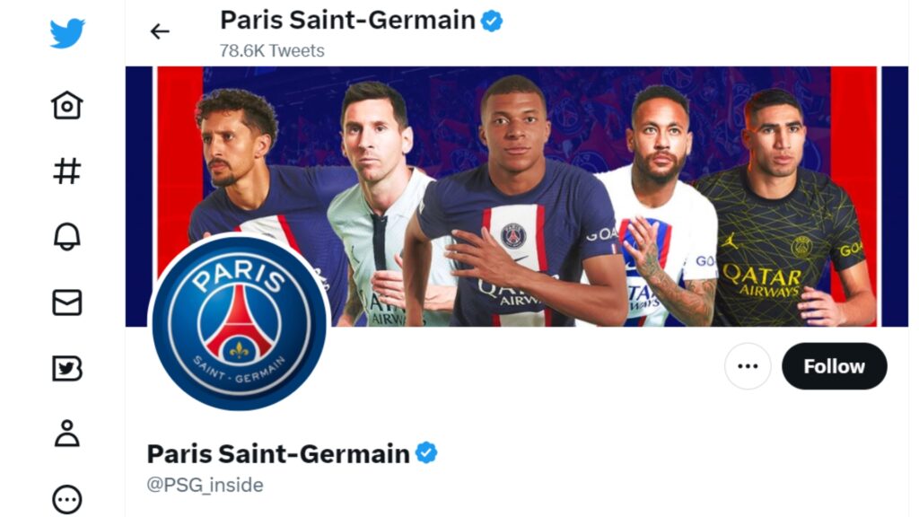 Même sur Twitter, le PSG se fait malmener // Source : Capture d'écran Numerama