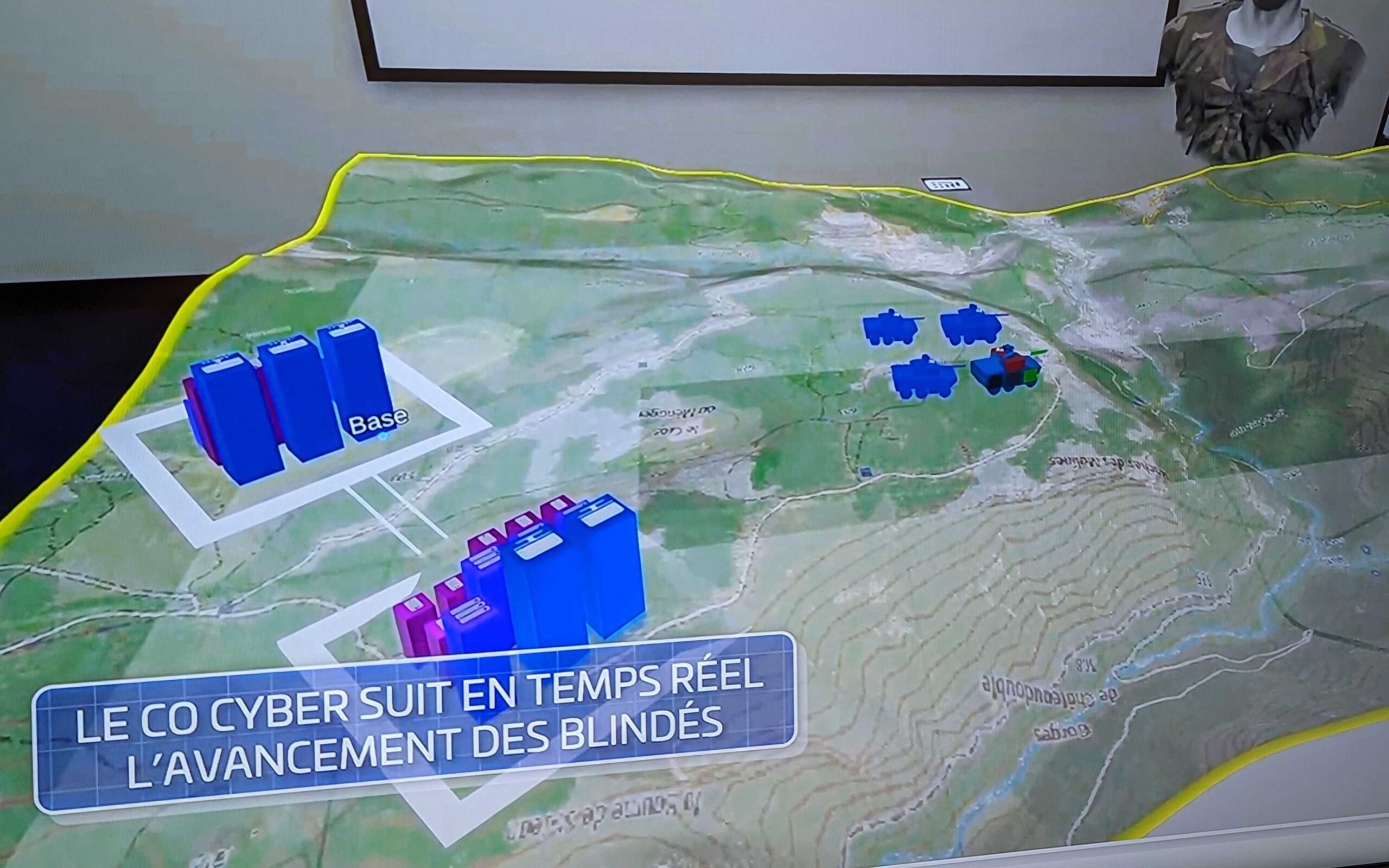 Les opérateurs suivent l'avancée des troupes. // Source : Numerama