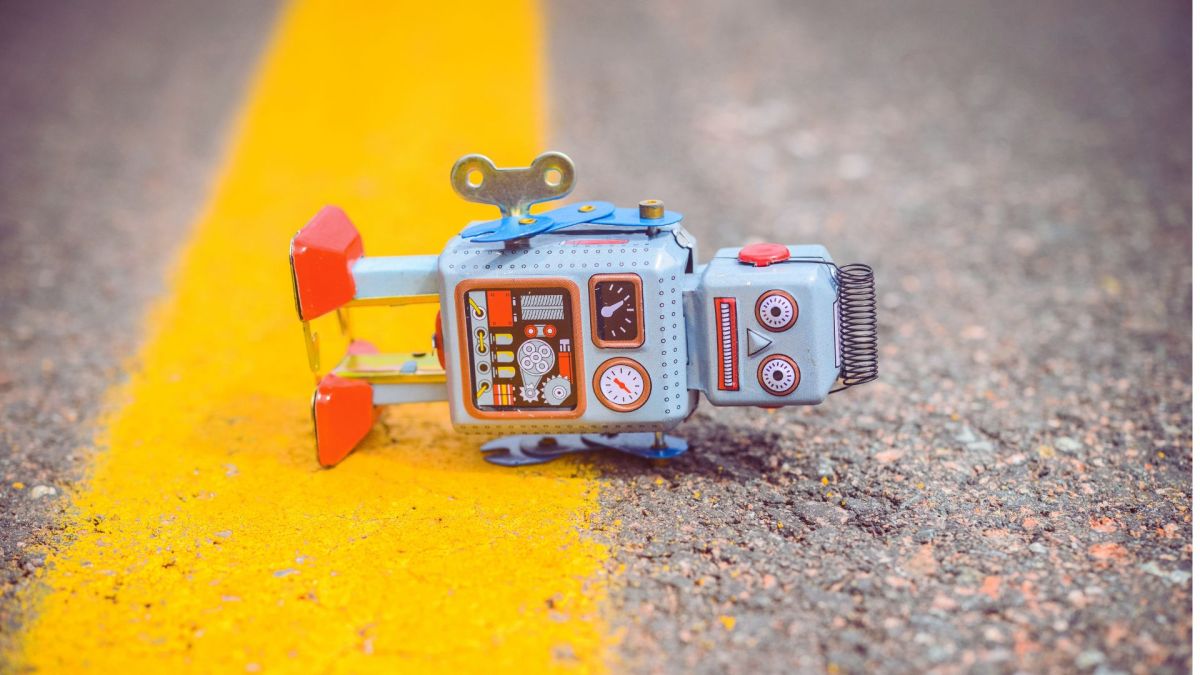 Un robot qui ne marche pas très bien. // Source : Canva