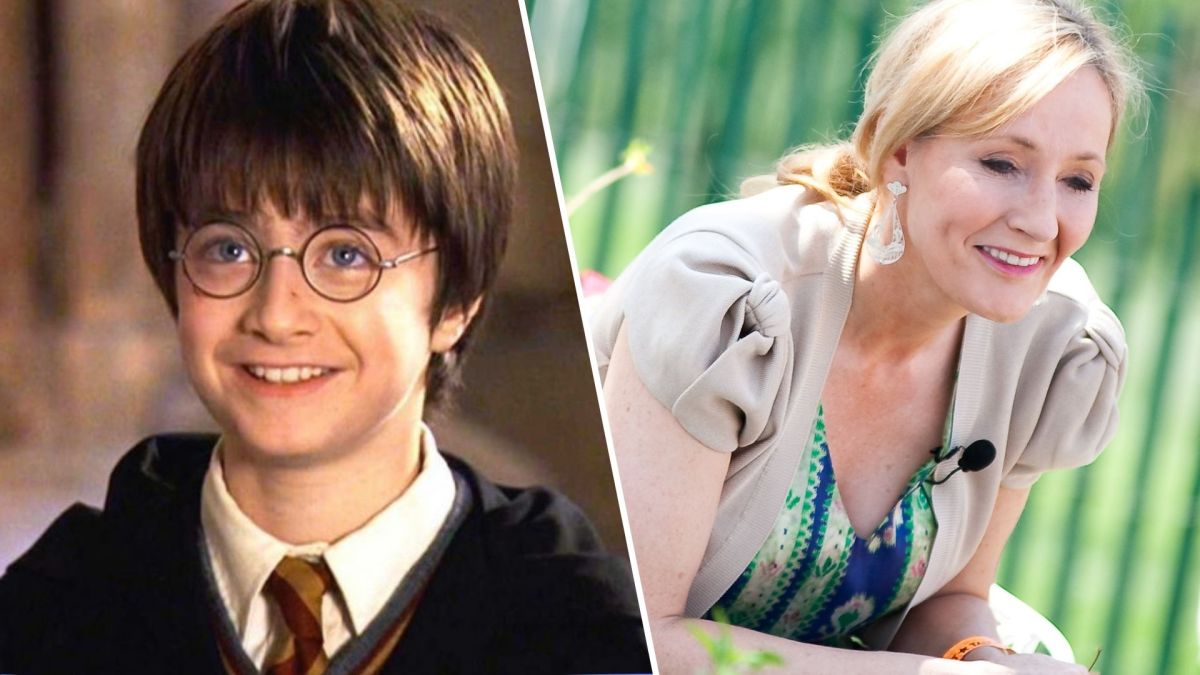 Montage JK Rowling et Daniel Radcliffe (gauche) // Source : flickr/CC/Daniel Ogren