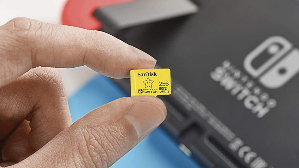 MicroSD 256 Go pour Nintendo Switch // Source : Amazon