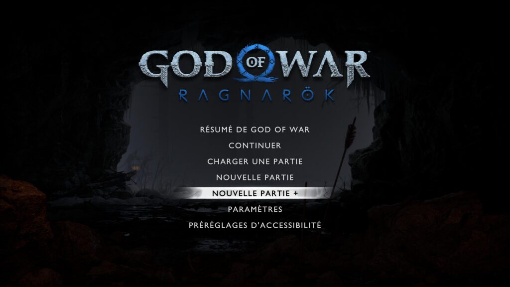 Au démarrage de God of War Rga // Source : Capture Numerama