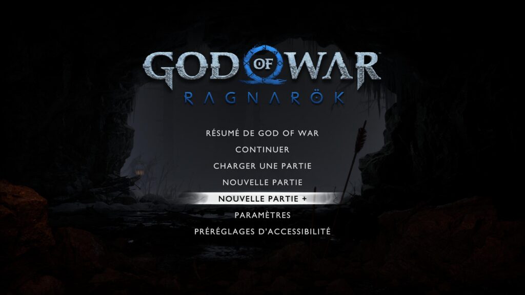 When starting God of War Rga // Source: Capture Numerama