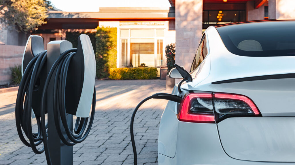 Tesla charging // Source: Tesla