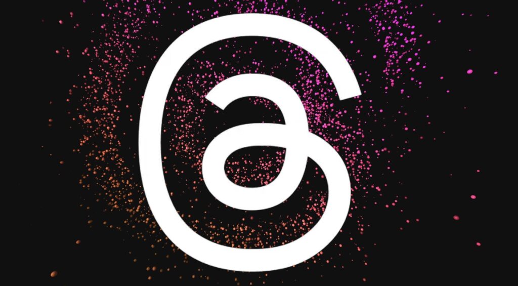 Le logo de Threads // Source : Instagram (montage numerama)