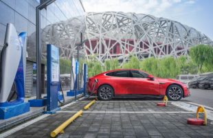 Bornes de recharge Xpeng Beijing // Source : Xpeng