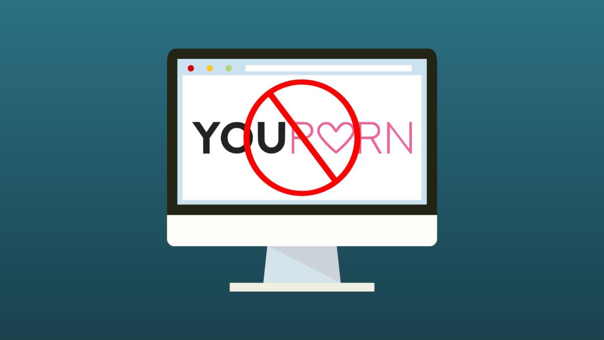 Restriction sur le site YouPorn. // Source : Wikimedia/CC/YouPorn ; Canva