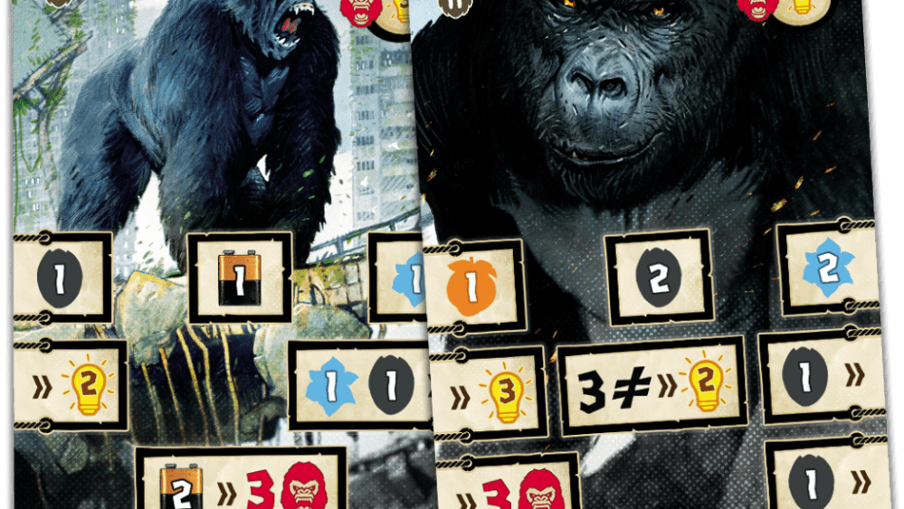 Un gorille de niveau 1 et un de niveau 2. // Source : Catch Up Games