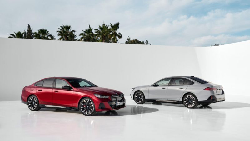 Un cran en dessous de la Model S, la BMW i5 ne manque pas de caractère