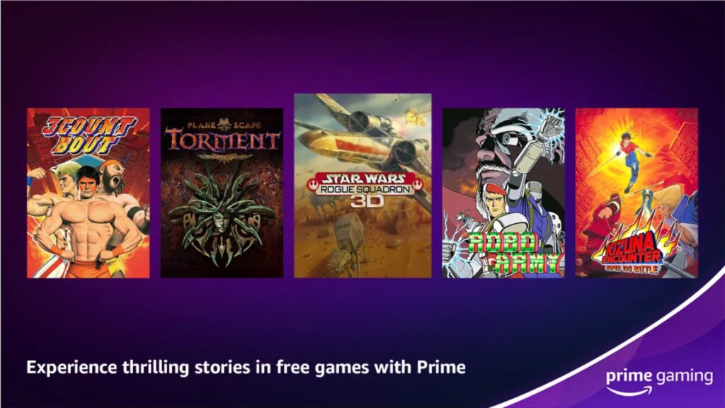 Amazon Prime Gaming en mai 2023 // Source : Amazon