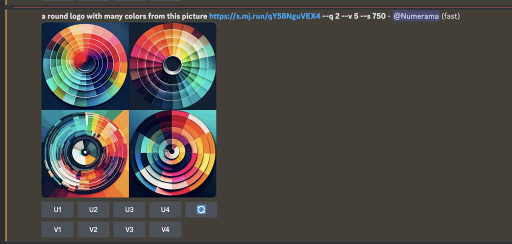 Un second prompt, à partir de l'image initiale, a créé des visuels plus abstraits // Source : Numerama et Midjourney