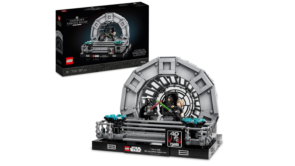 Lego diorama de la Salle du Trône de l’Empereur // Source : Amazon Lego diorama de la Salle du Trône de l’Empereur // Source : Amazon