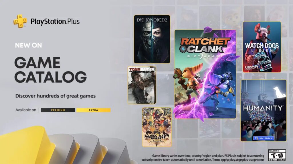 PlayStation Plus Extra en mai 2023 // Source : Sony PlayStation Plus Extra en mai 2023 // Source : Sony