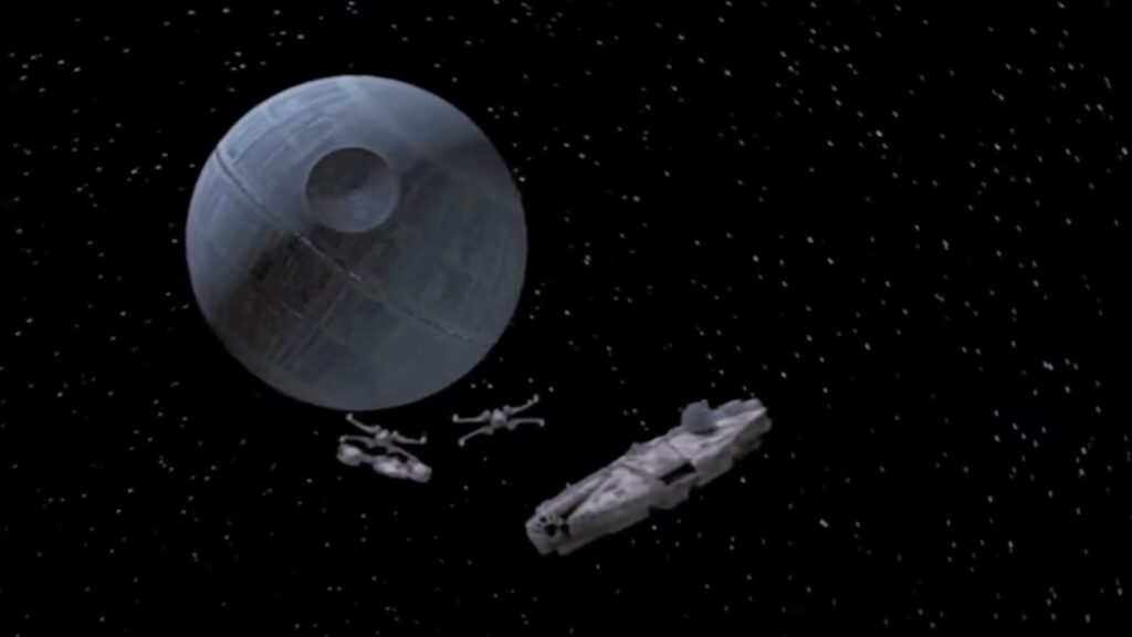 L'Étoile Noire dans Star Wars // Source : Capture YouTube L'Étoile Noire dans Star Wars // Source : Capture YouTube