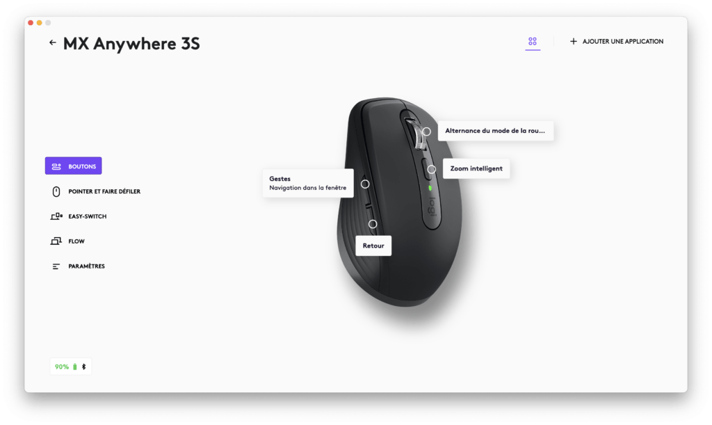 L'appli Logi Options+ permet de personnaliser ses périphériques. // Source : Numerama