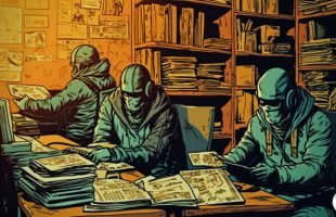 Ces hackers sont liés au célèbre groupe Conti, aujourd'hui séparé. // Source : Numerama avec Midjourney