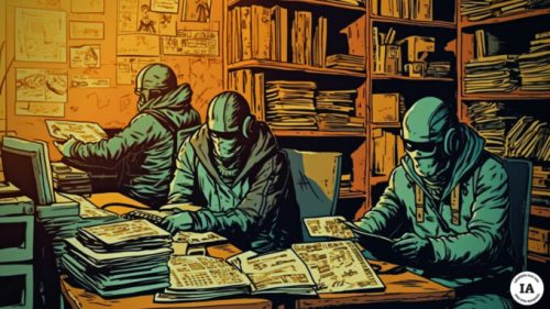 Ces hackers sont liés au célèbre groupe Conti, aujourd'hui séparé. // Source : Numerama avec Midjourney Ces hackers sont liés au célèbre groupe Conti, aujourd'hui séparé. // Source : Numerama avec Midjourney
