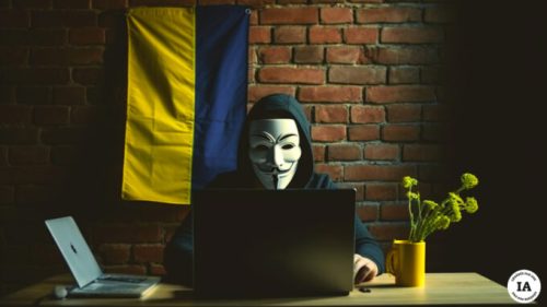Beaucoup d'hacktivistes ont pris à coeur la cause ukrainienne. // Source : Numerama avec Midjourney